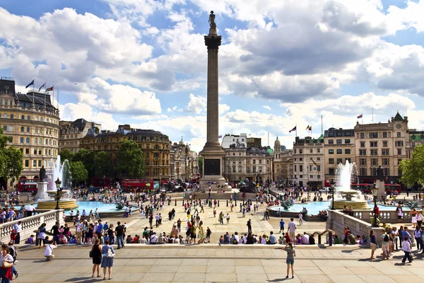 London Trafalgar Square und die Nationalgalerie — Stockfoto