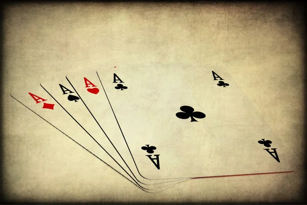 Poker of aces — Stock Photo, Image