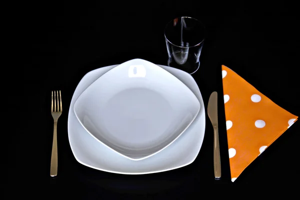 Tisch gedeckt — Stockfoto