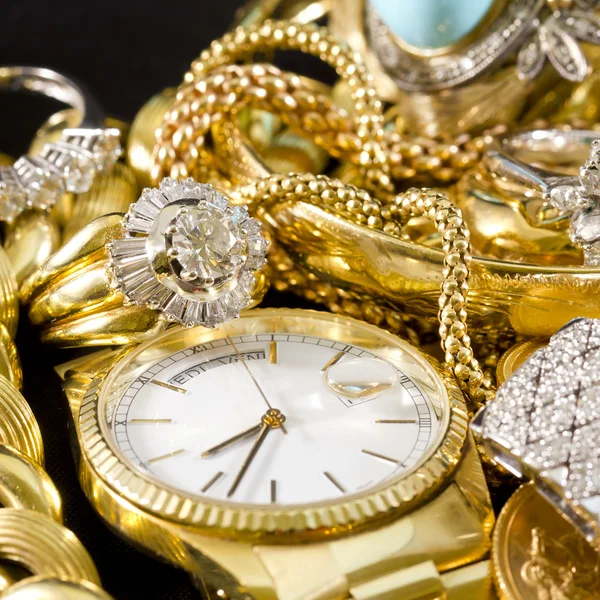 Joyas de oro — Foto de Stock