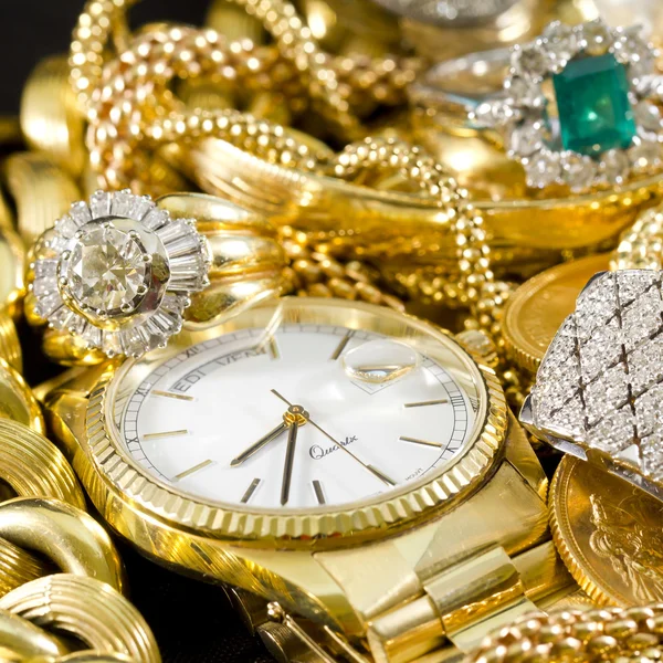 Joyas de oro — Foto de Stock