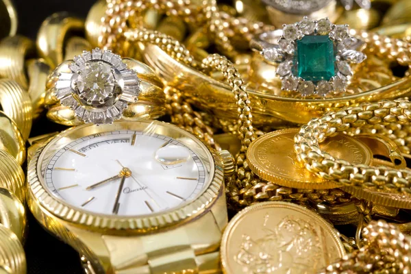 Joyas de oro — Foto de Stock