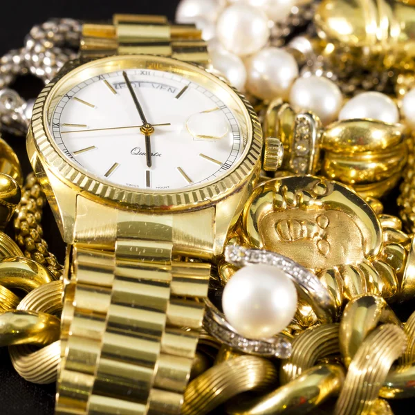 Joyas de oro — Foto de Stock