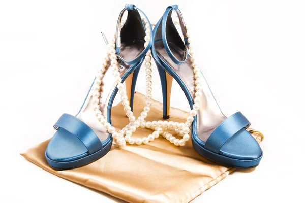 Niebieskie buty — Zdjęcie stockowe