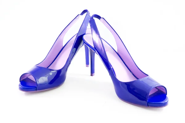 Blauwe schoenen — Stockfoto