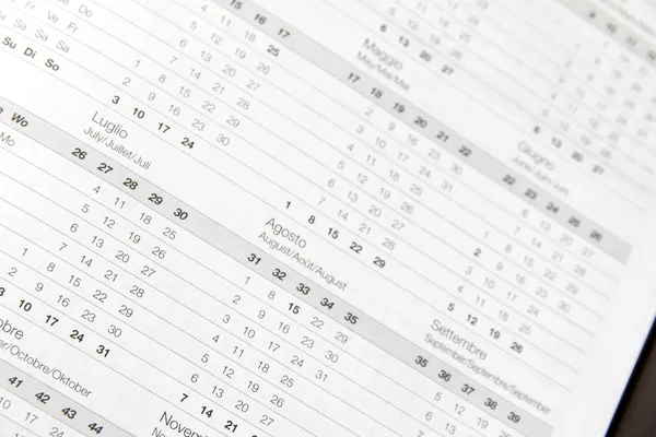 Kalender — Stockfoto