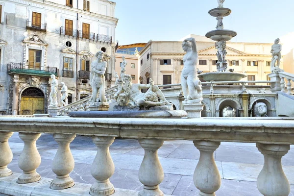 Palermo, Piazza Pretoria — Foto de Stock