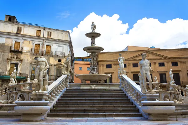 Palermo, Piazza Pretoria —  Fotos de Stock