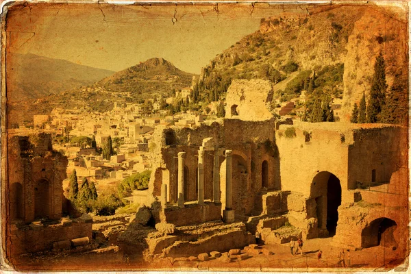 Taormina Ordförande — Stockfoto