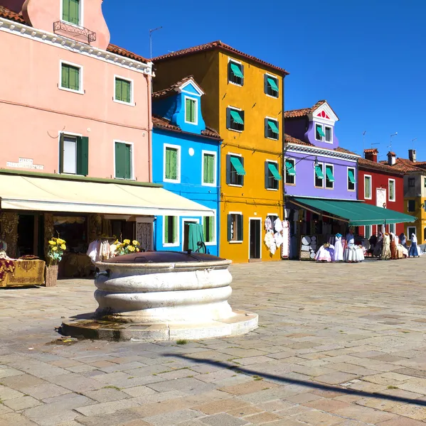 Burano, Wenecja — Zdjęcie stockowe