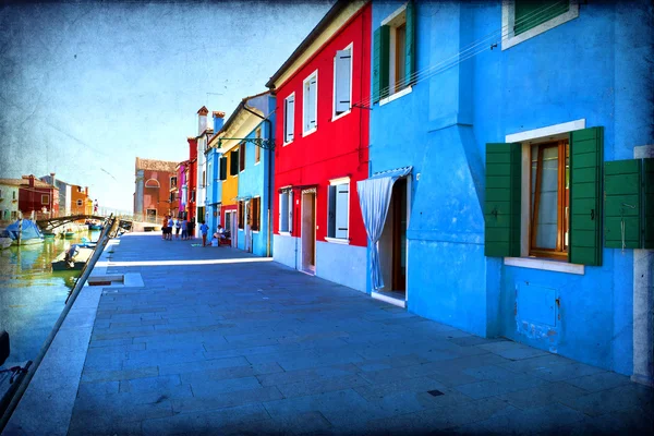 Burano, Veneza — Fotografia de Stock