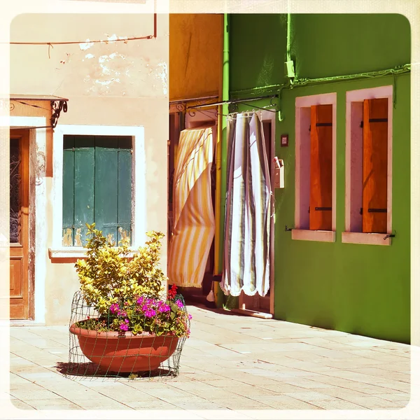 Burano, Veneza — Fotografia de Stock