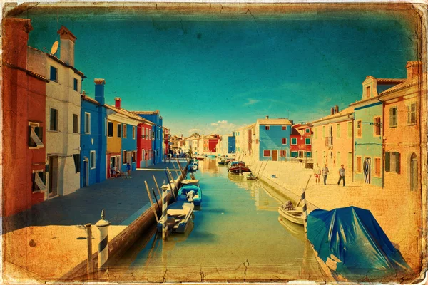 Burano, Benátky — Stock fotografie