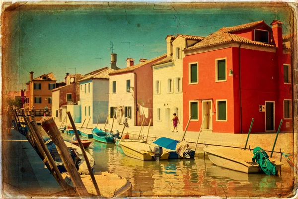 Burano, Benátky — Stock fotografie