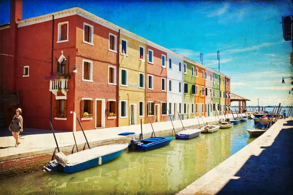 Burano, Veneza — Fotografia de Stock