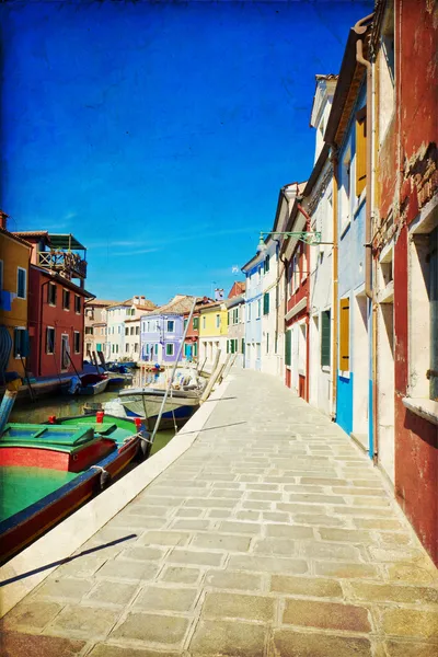 Burano, Venedig - Stock-foto