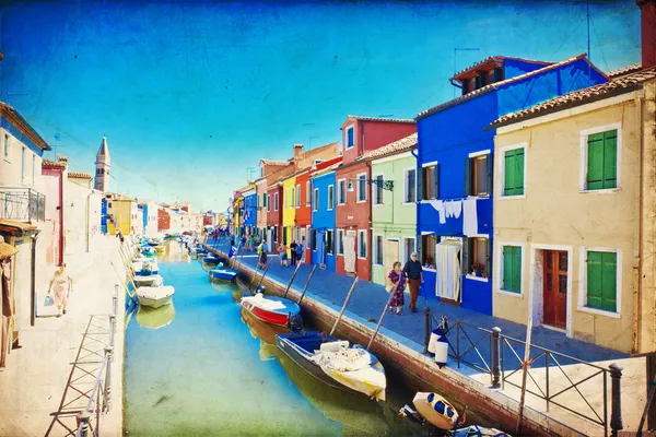 Burano, Veneza — Fotografia de Stock