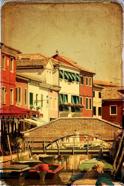 Burano, Benátky — Stock fotografie