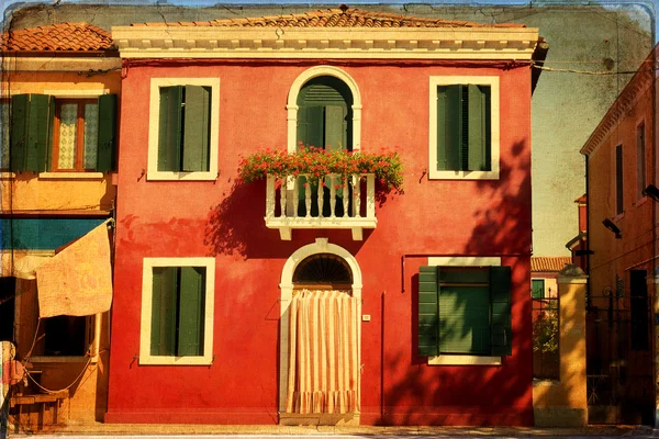 Burano, Velence — Stock Fotó