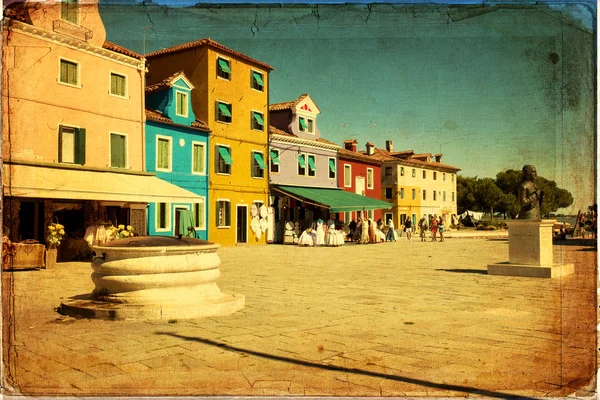 Burano, Venedig - Stock-foto