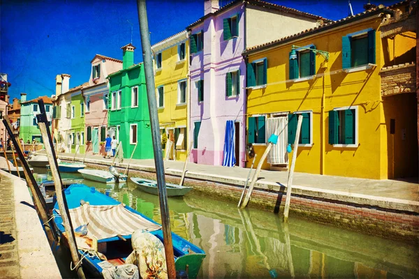 Burano, Benátky — Stock fotografie