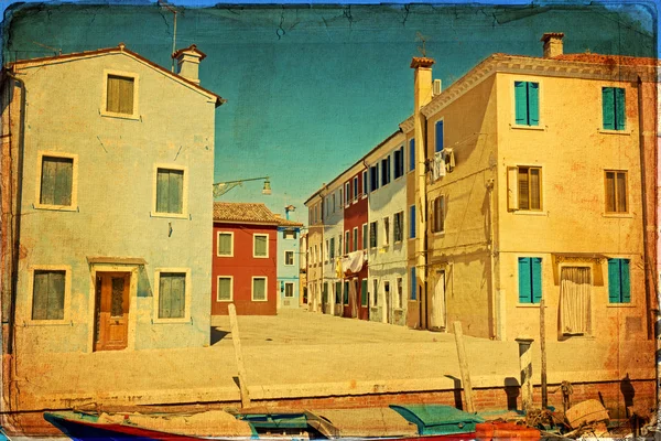 Burano, Venedig - Stock-foto