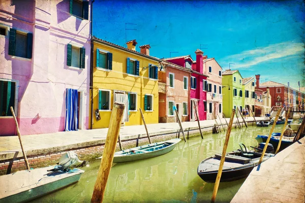 Burano, Benátky — Stock fotografie