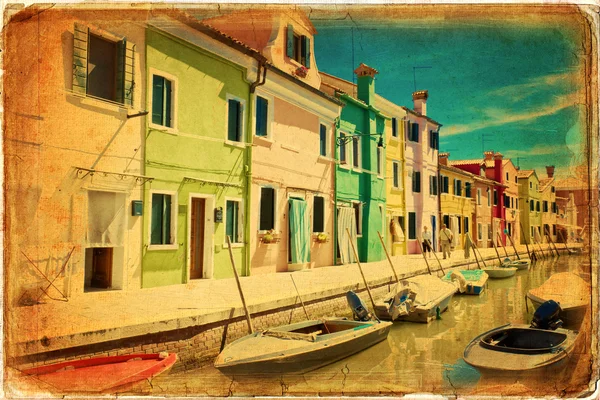 Burano, Venedig - Stock-foto