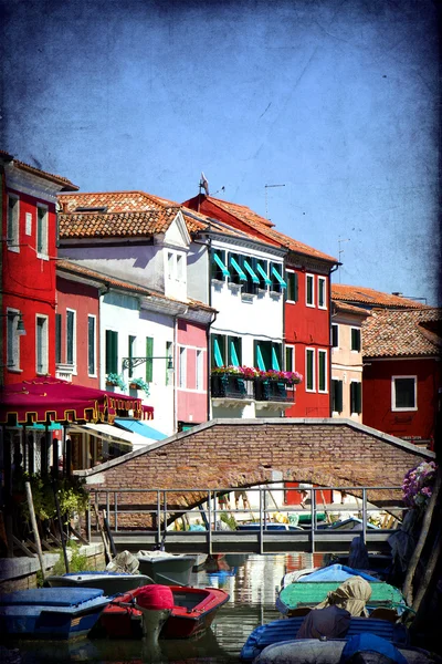 Burano, Venedig - Stock-foto