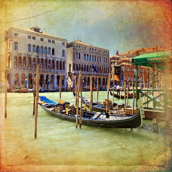 Canal Grande Venedig, Italien, — Stockfoto