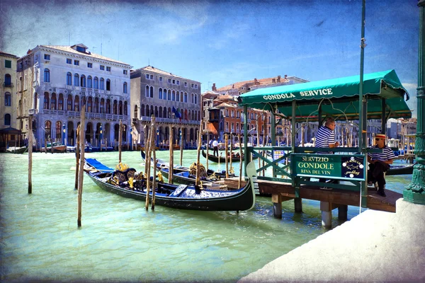 Canal Grande Velence, Olaszország, — Stock Fotó