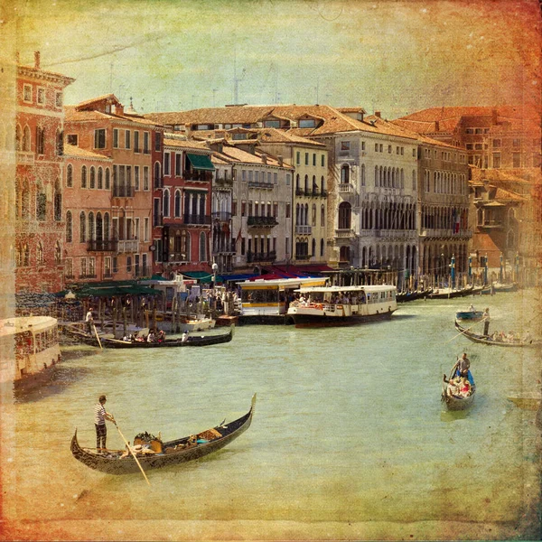 Canal Grande Venetië, Italië, — Stockfoto