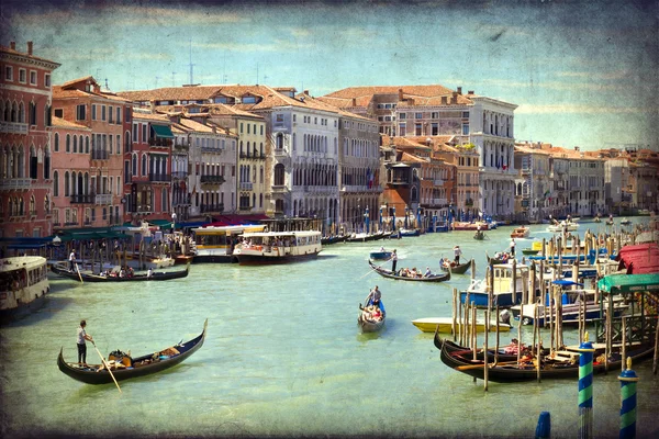 Canal Grande Venetië, Italië, — Stockfoto