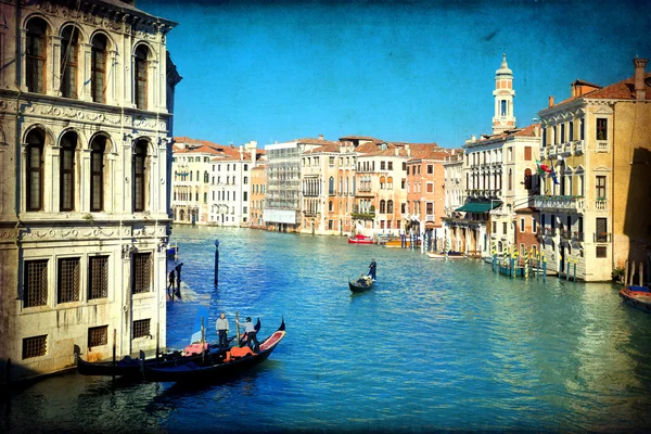 Canal Grande Venetië, Italië, — Stockfoto