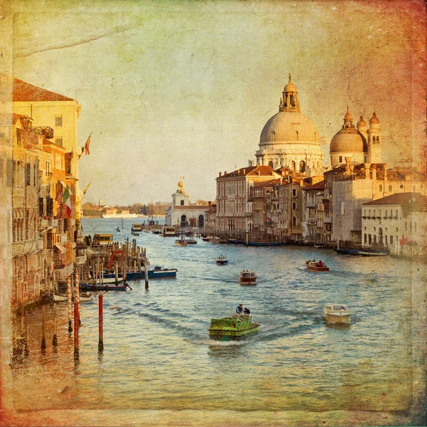 Canal Grande Venetië, Italië, — Stockfoto