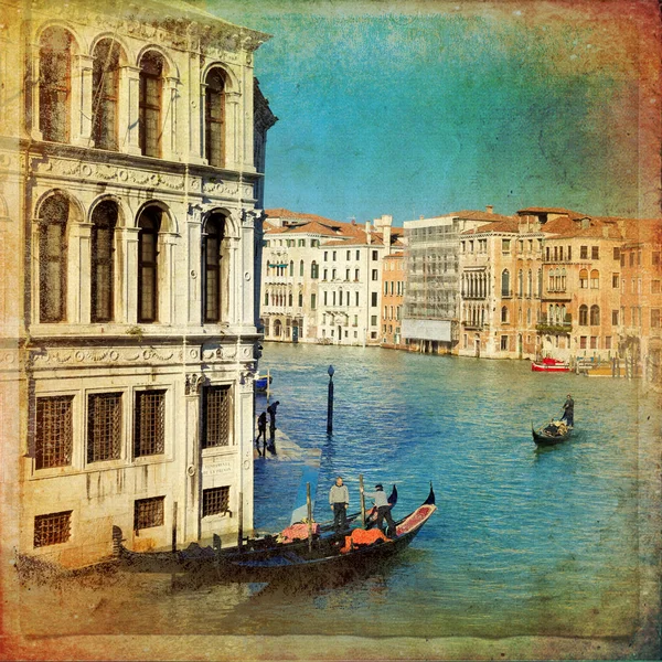 Canal Grande Venedig, Italien, — Stockfoto