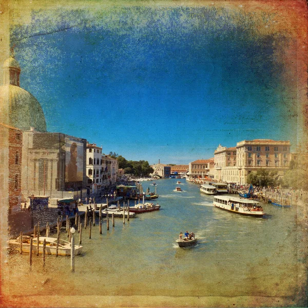 Canal Grande Venetië, Italië, — Stockfoto