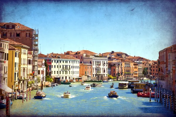 Canal Grande Venetië, Italië, — Stockfoto