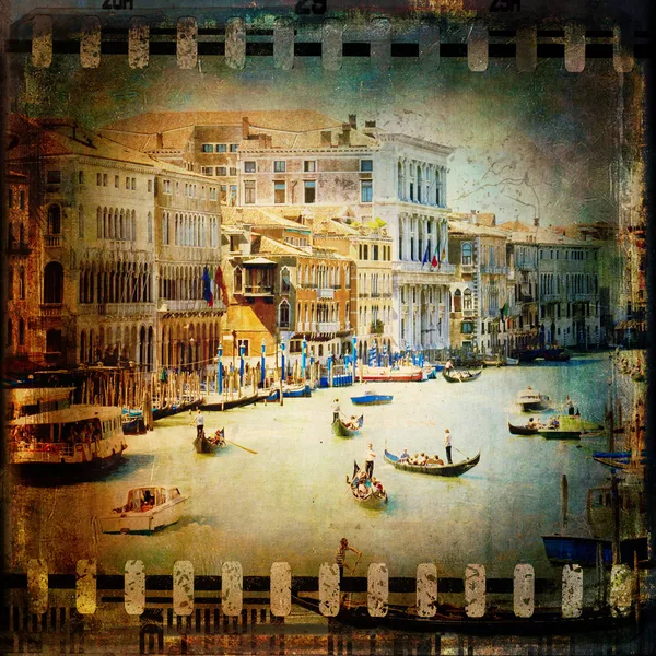 Canal Grande Venetië, Italië, — Stockfoto