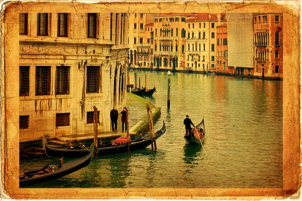 Canal Grande Venetië, Italië, — Stockfoto