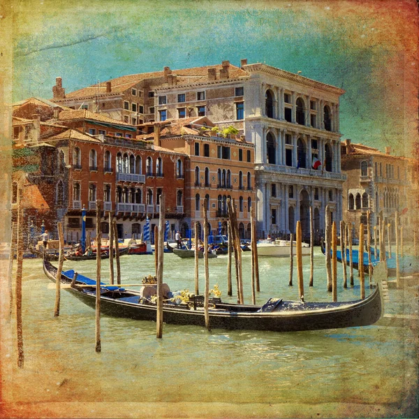 Canal Grande Venetië, Italië, — Stockfoto