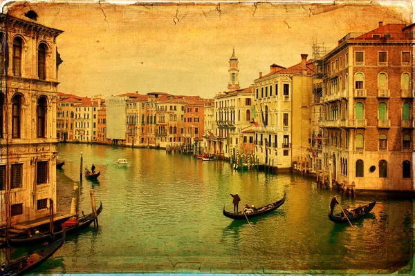 Canal Grande Venetië, Italië, — Stockfoto