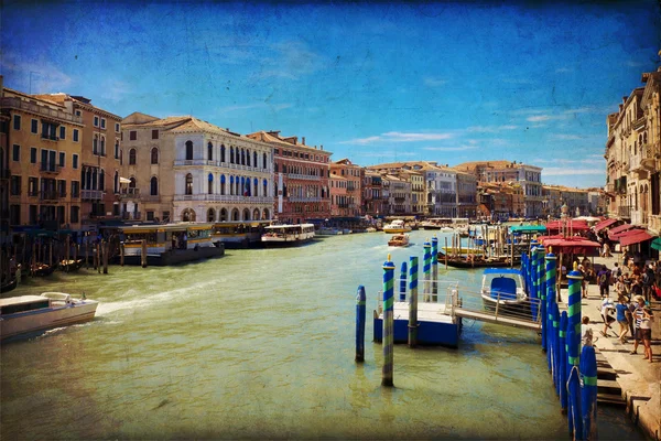 Canal Grande Velence, Olaszország, — Stock Fotó