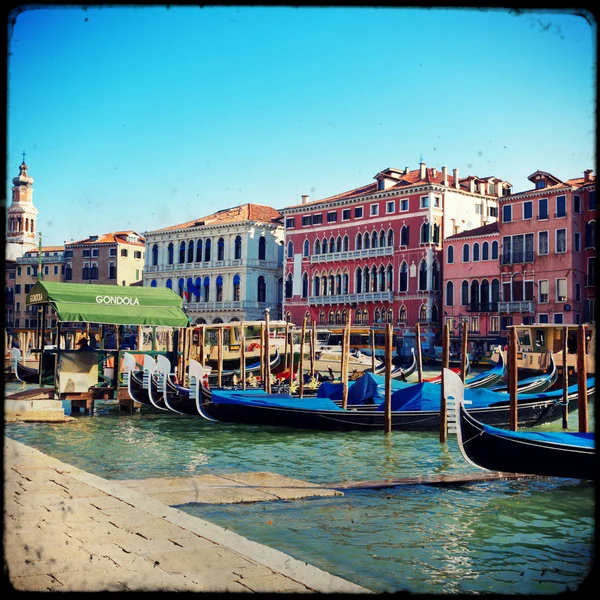 Canal Grande Velence, Olaszország, — Stock Fotó