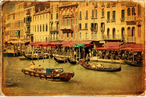 Canal Grande Venetië, Italië, — Stockfoto