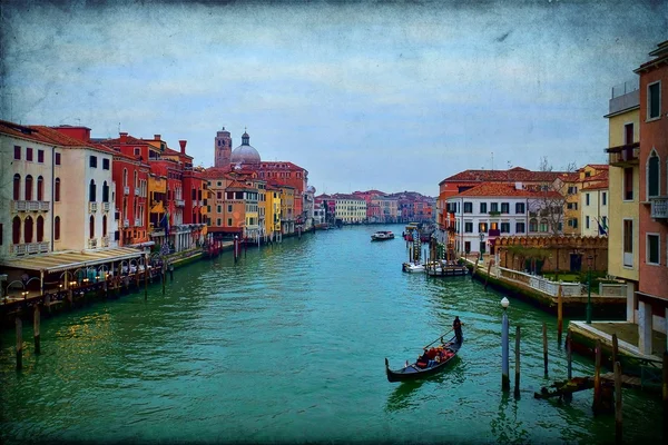 Canal Grande Venedig, Italien, — Stockfoto