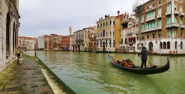 Canal Grande Venetië, Italië, — Stockfoto