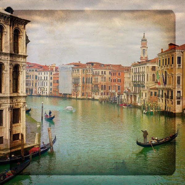 Canal Grande Venedig, Italien, — Stockfoto