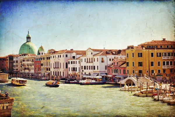 Canal Grande Venedig, Italien, — Stockfoto