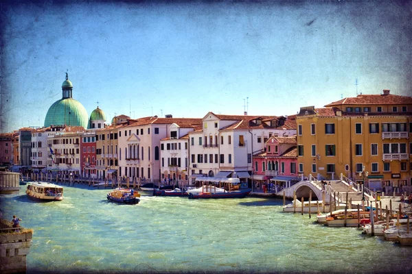 Canal Grande Venetië, Italië, — Stockfoto